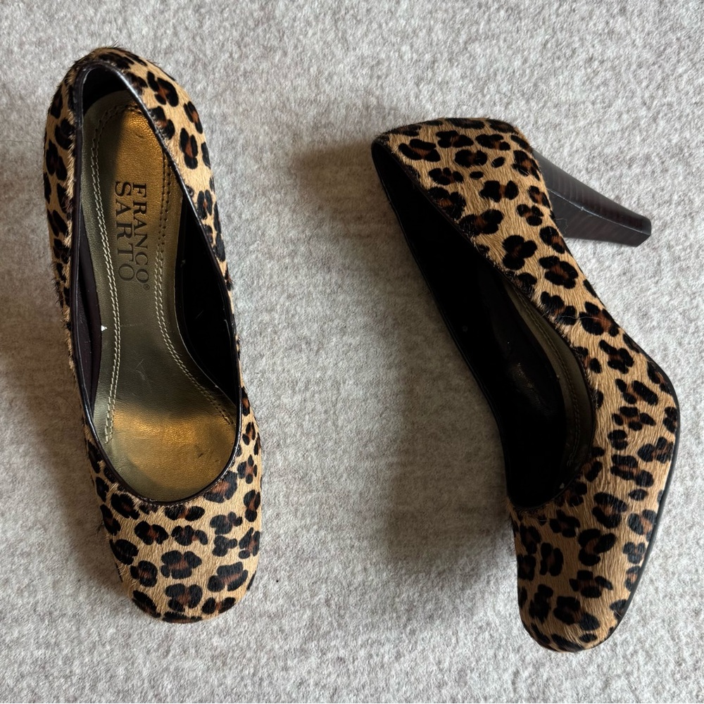 Franco Sarto Animal Print Heels